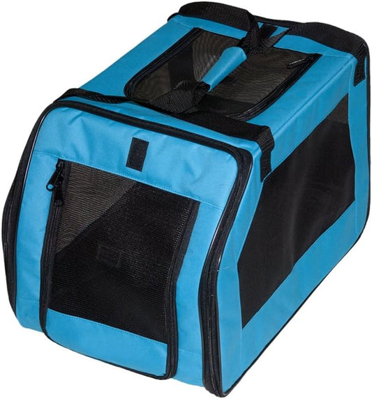 Signature Pet Car Seat & Carrier for Cats and Dogs up to 20-Pounds, Aqua