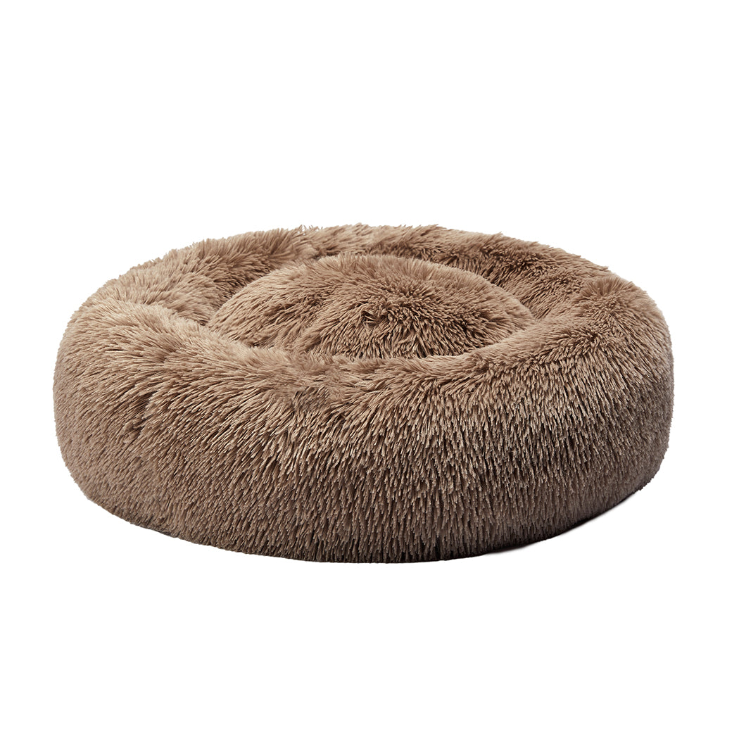 Pawz Dog Calming Bed Warm Soft Plush Thicker round Comfy Sleeping Large Washable