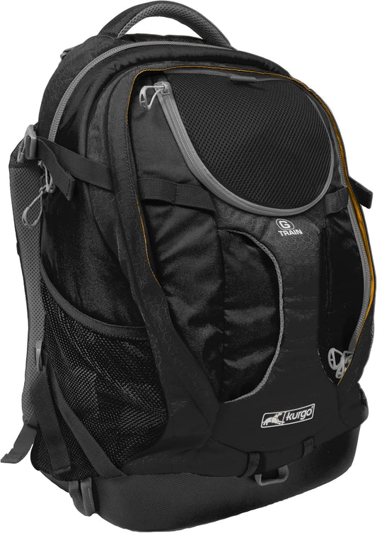 Dog Carrier Backpack for Small Dogs and Cats G-Train Pet Backpack Lightweight Waterproof Bottom, Black, One Size (K01683)