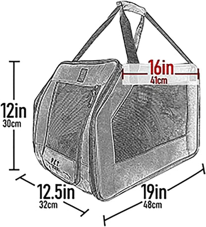 Signature Pet Car Seat & Carrier for Cats and Dogs up to 20-Pounds, Aqua