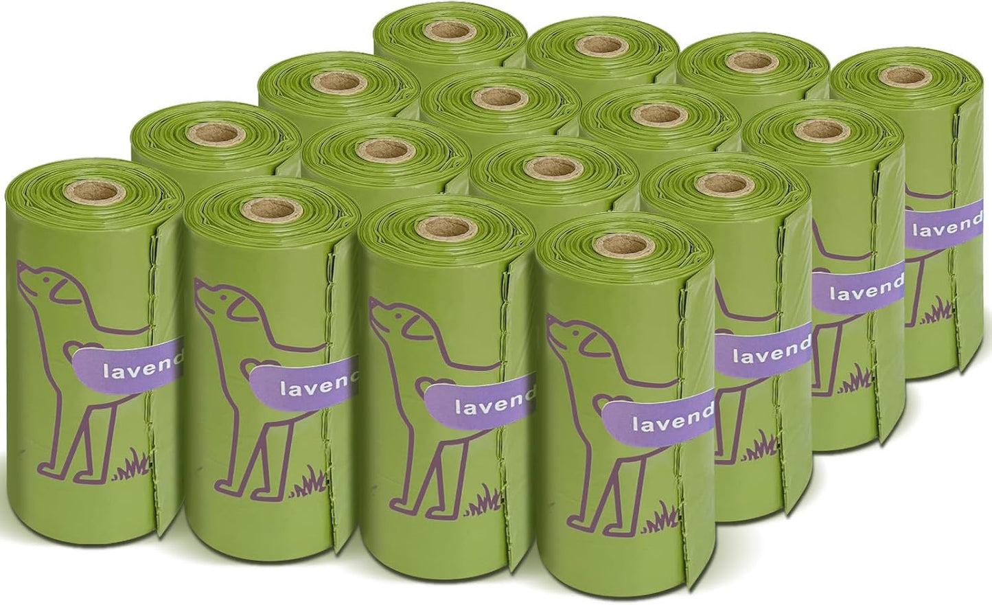 Dog Poop Bags Rolls, Leakproof Strong & Sturdy Poop Bags for Dogs (240 Lavender)