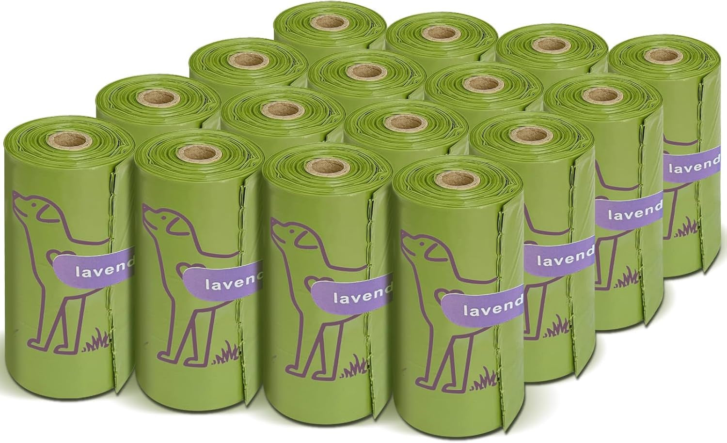 Dog Poop Bags Rolls, Leakproof Strong & Sturdy Poop Bags for Dogs (240 Lavender)