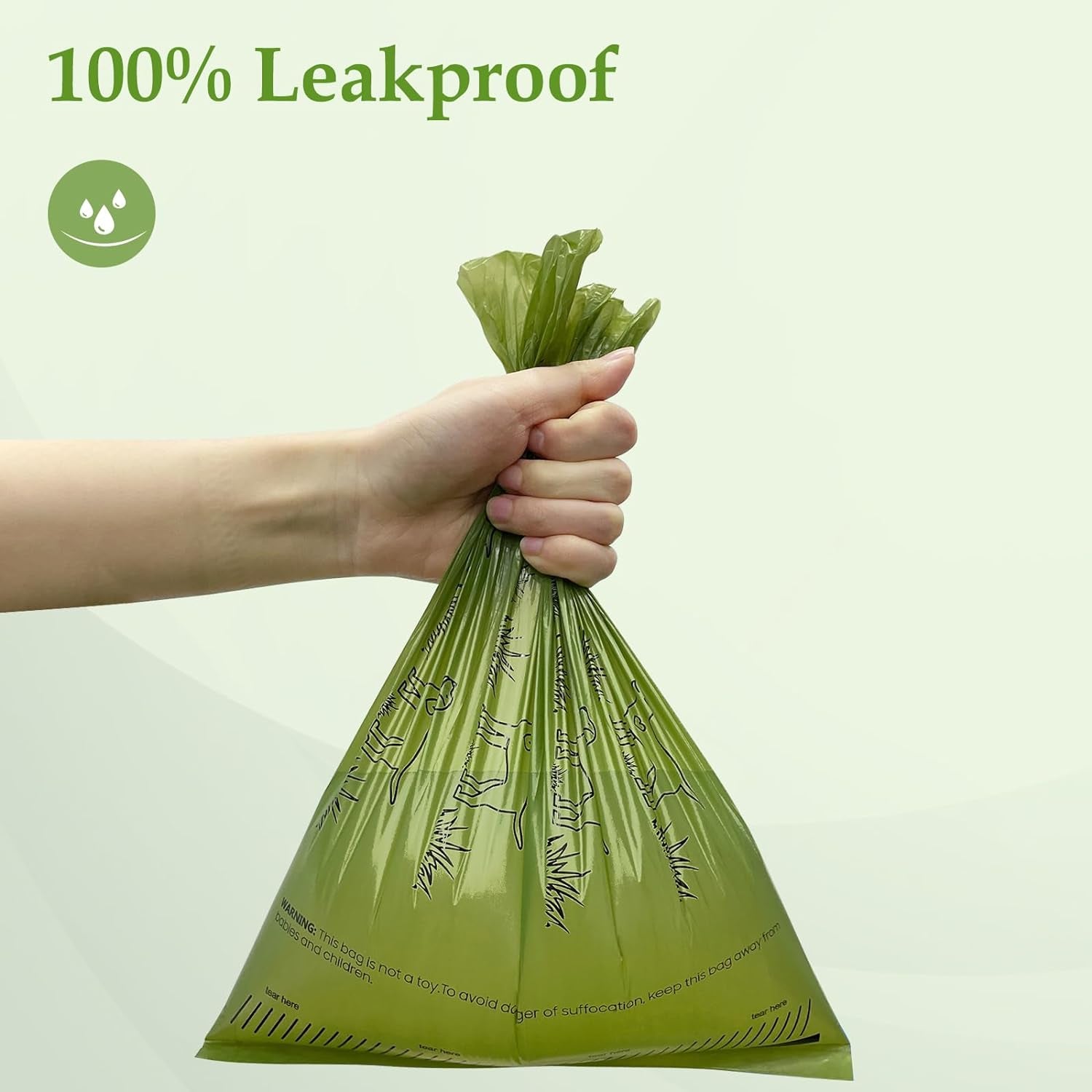 Dog Poop Bags Rolls, Leakproof Strong & Sturdy Poop Bags for Dogs (240 Lavender)