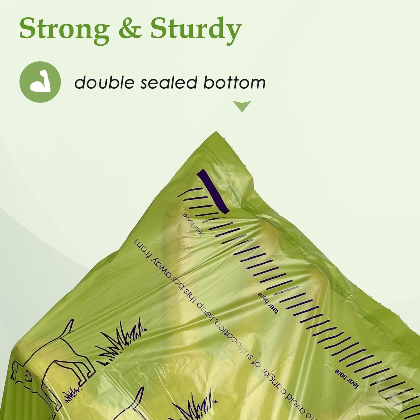 Dog Poop Bags Rolls, Leakproof Strong & Sturdy Poop Bags for Dogs (240 Lavender)