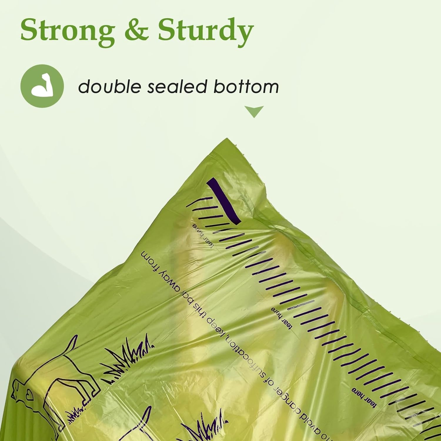 Dog Poop Bags Rolls, Leakproof Strong & Sturdy Poop Bags for Dogs (240 Lavender)